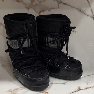 Black Kids Moon Boot 10-12.5